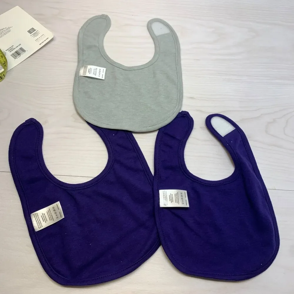 NBA Hornets Basketball Unisex Baby Bib Infant Newborn 3 - Piece‎ Set One Size